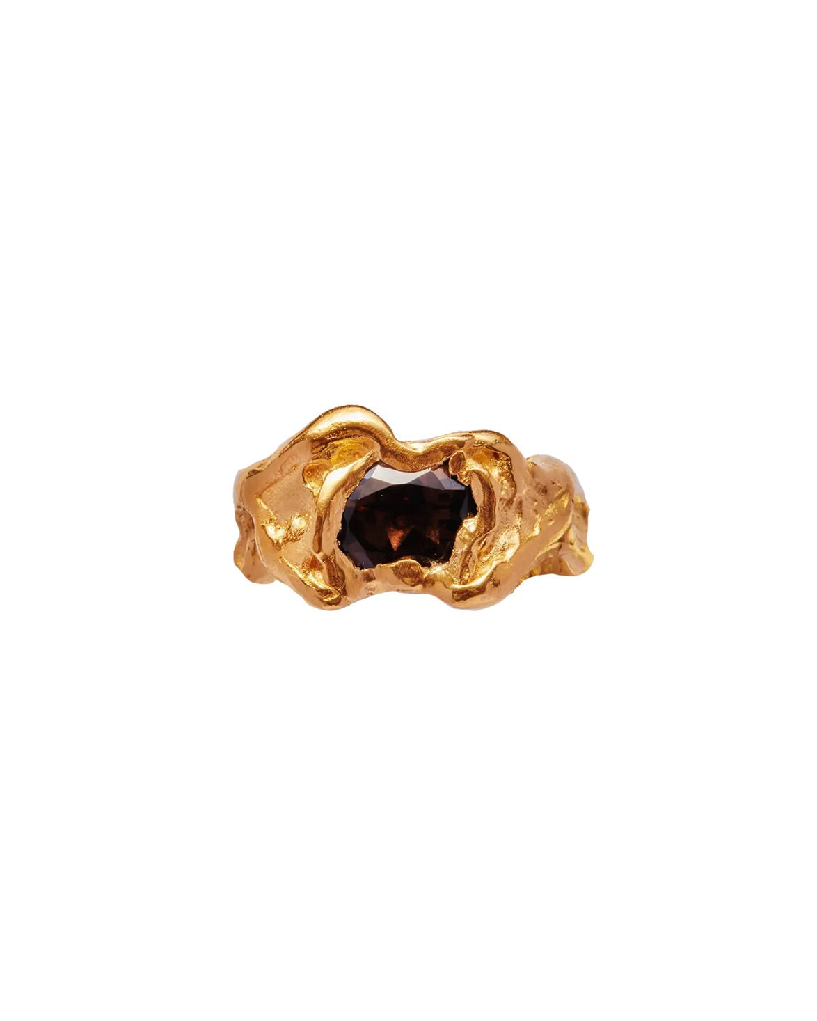 Ola Ring Brown Gold