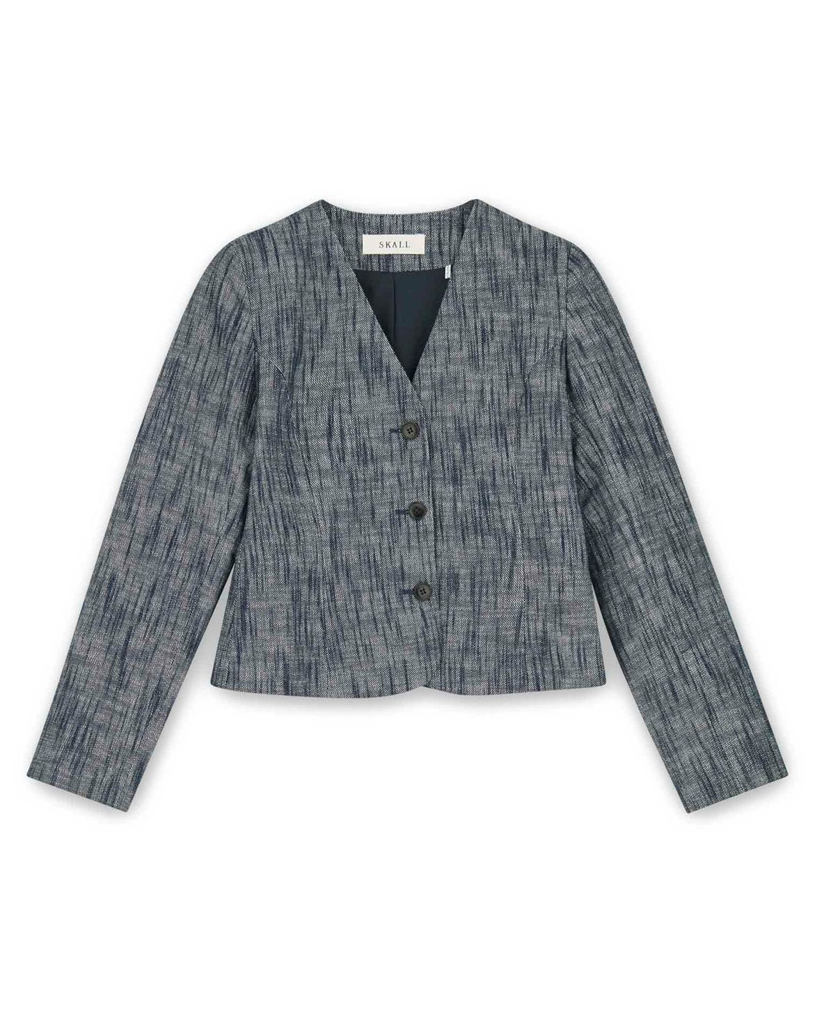 Adriane Blazer Indigo/Linen