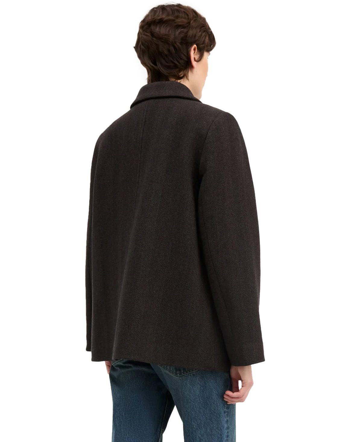 Alfred Jacket Brown Herringbone