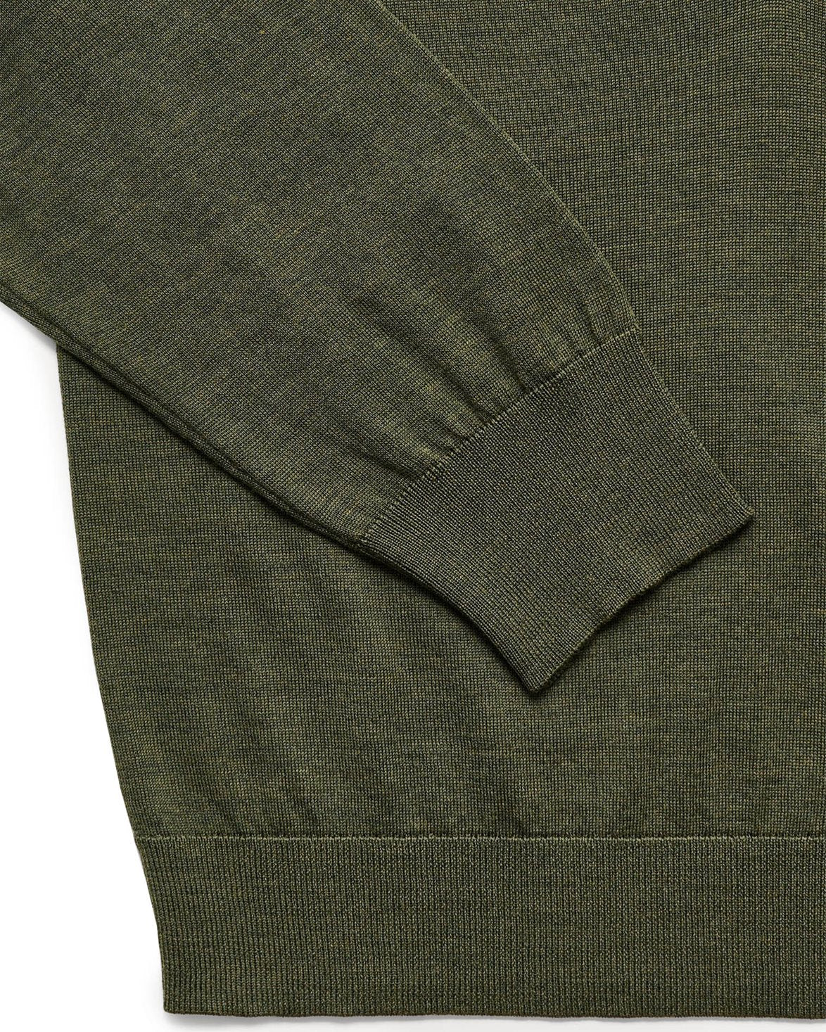 Amethyst V-Neck Jumper Green Mélange