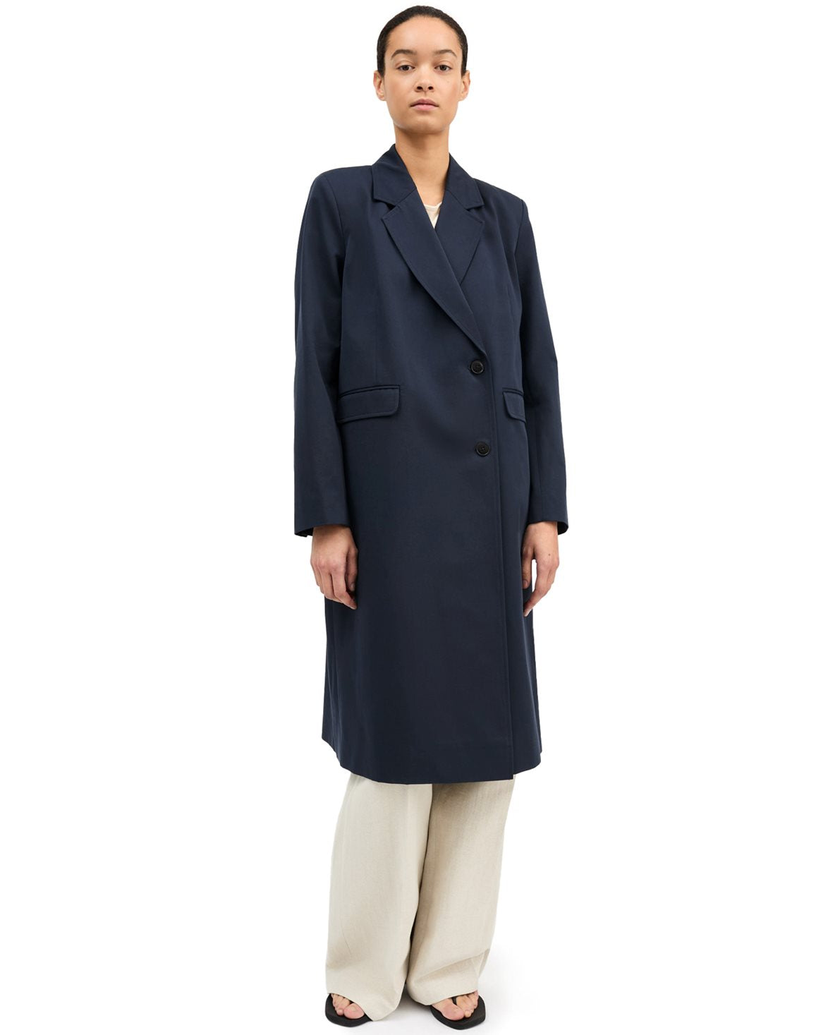 Emma Coat Dark Navy