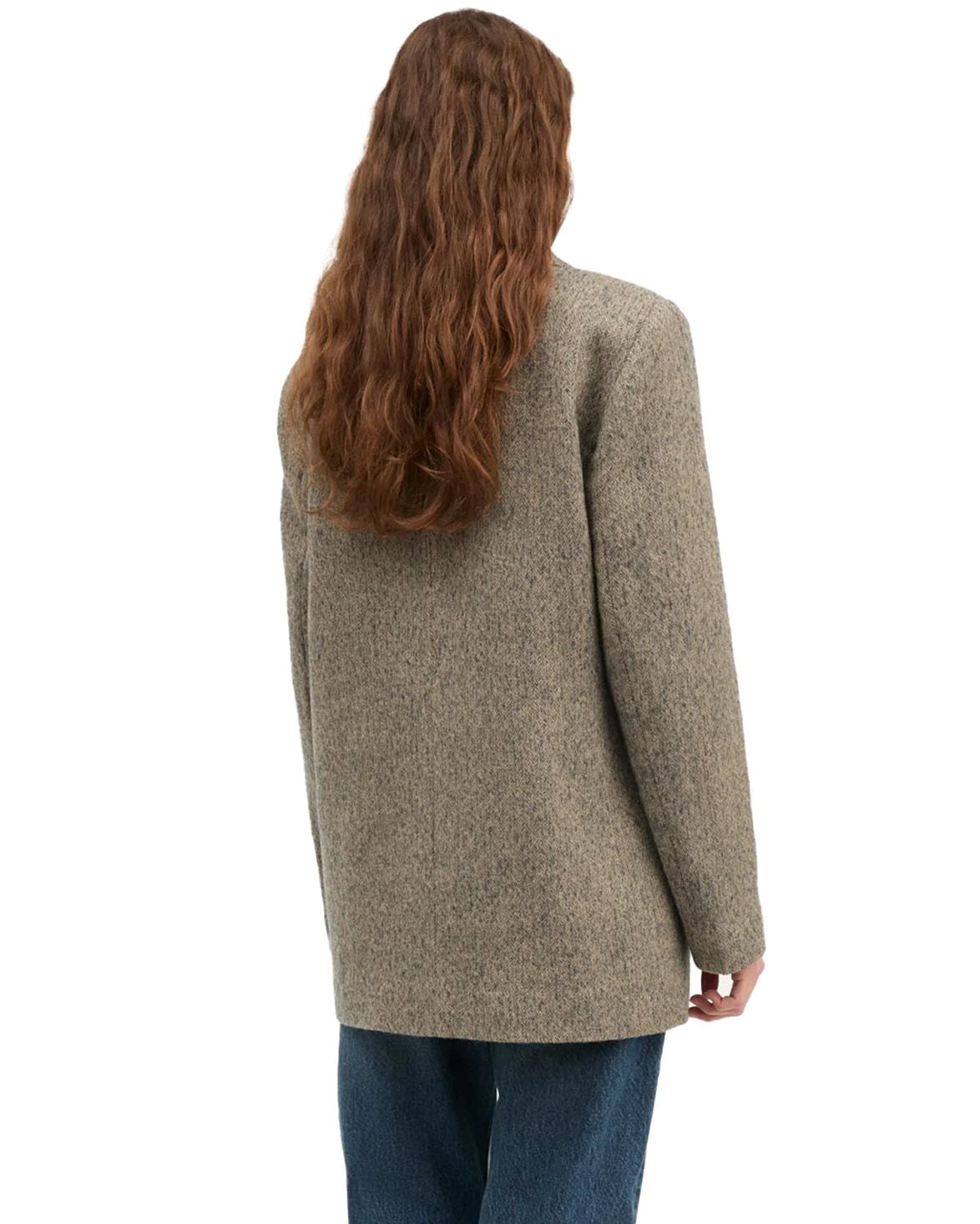 Joan Blazer Brown/Grey Herringbone
