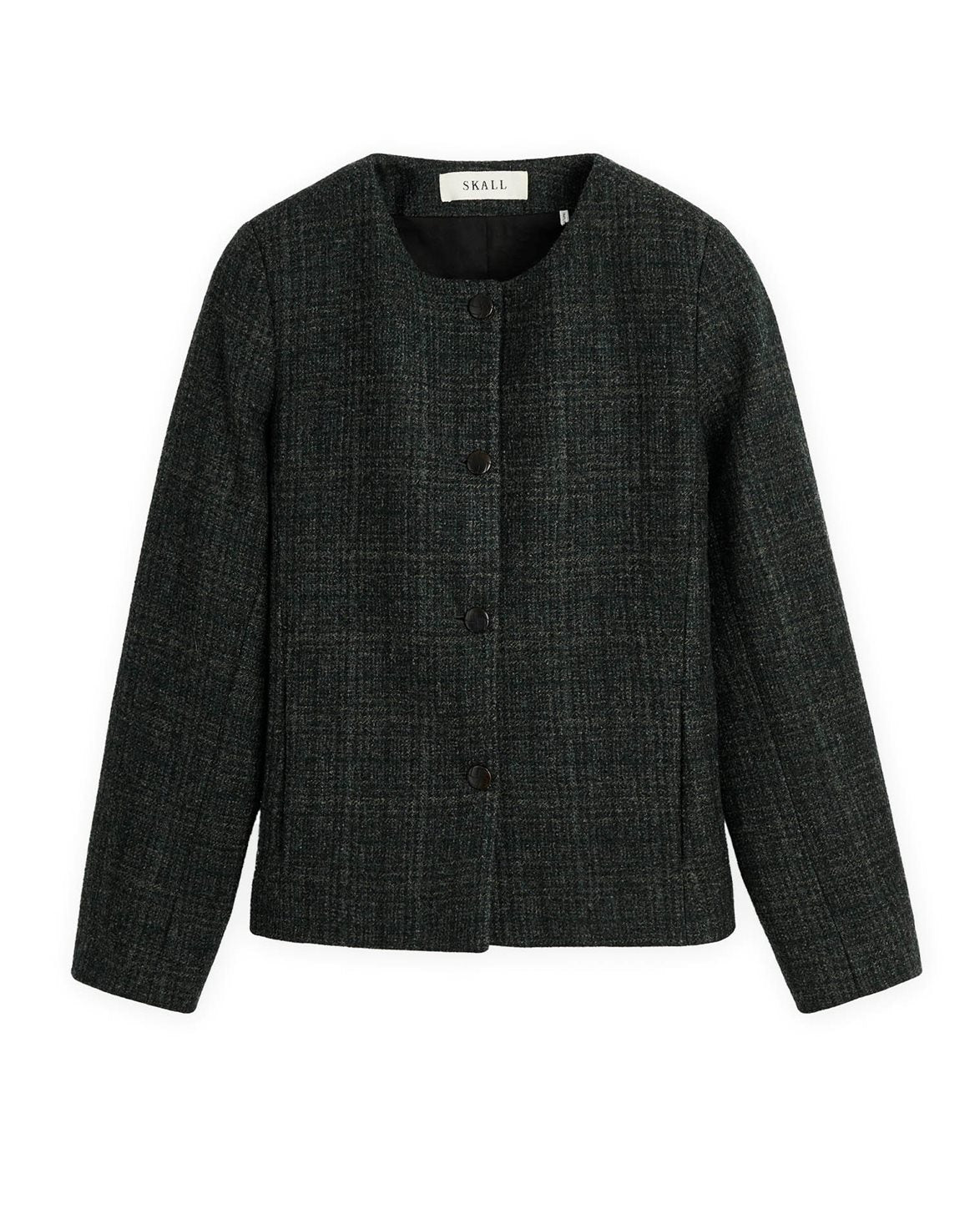 Mabel Jacket Green Check Structure