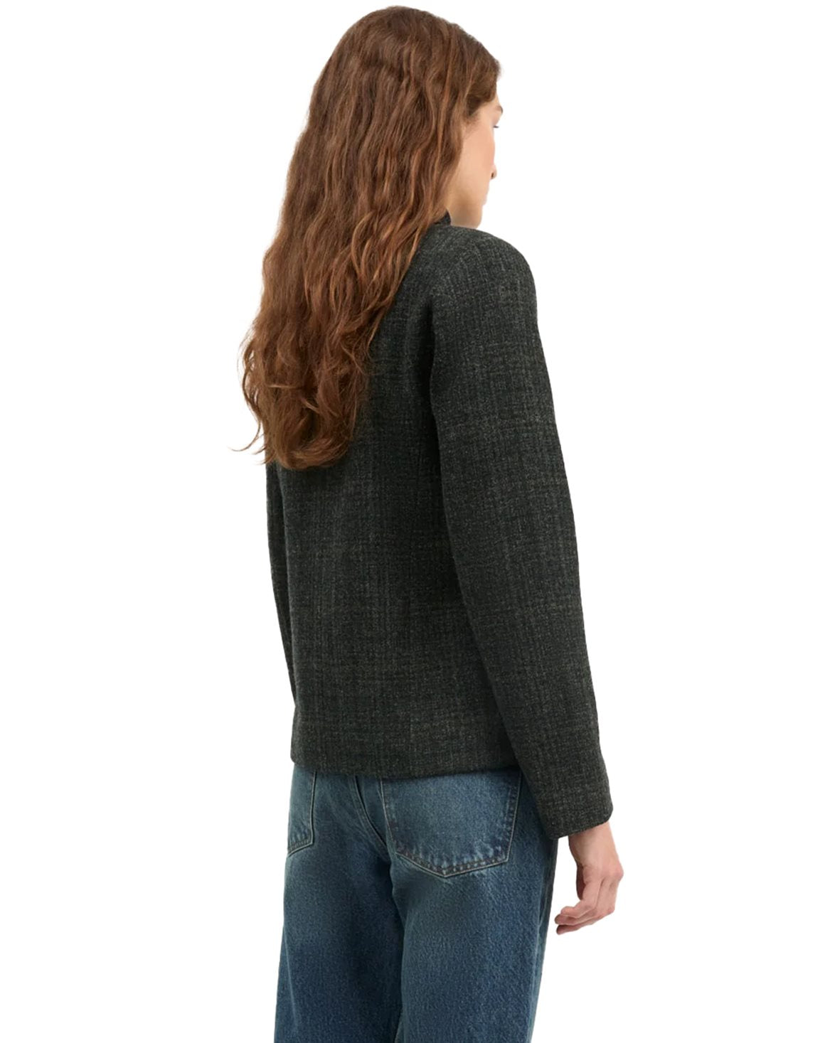Mabel Jacket Green Check Structure