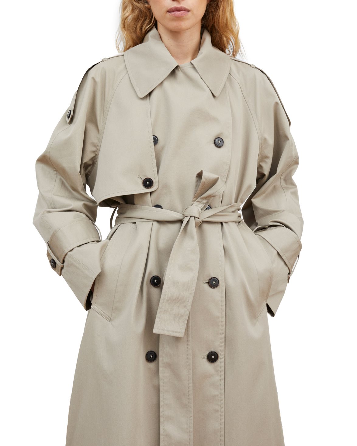 Mahsa Trenchcoat Stone Moss