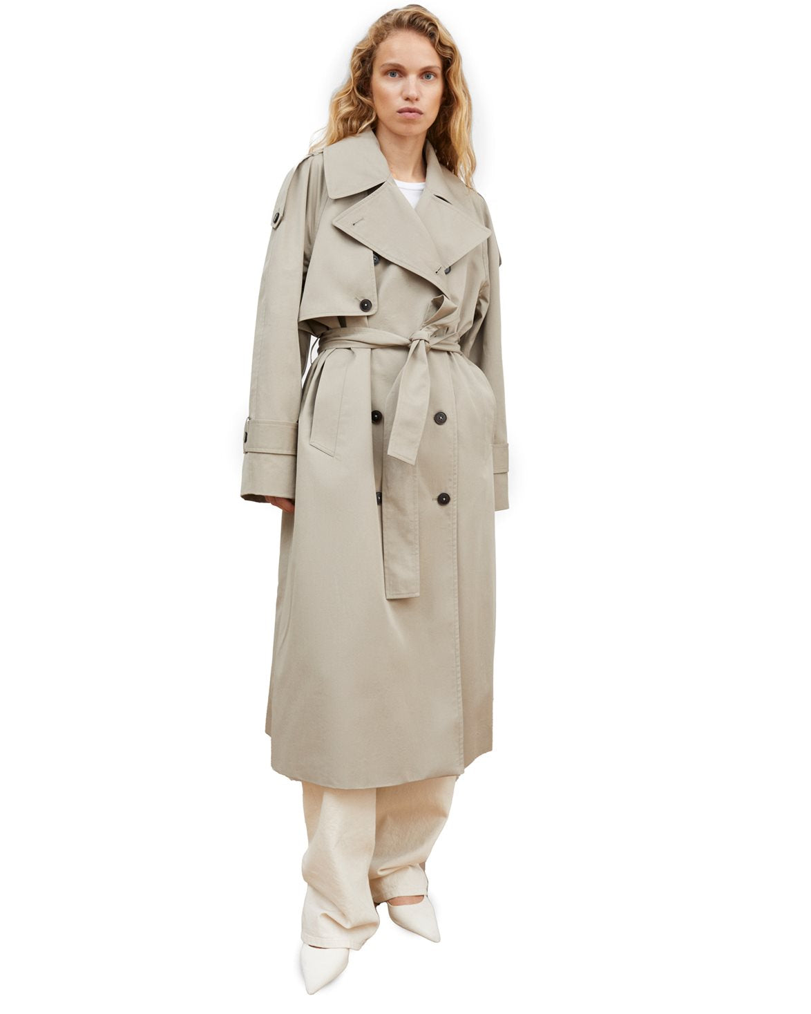 Mahsa Trenchcoat Stone Moss