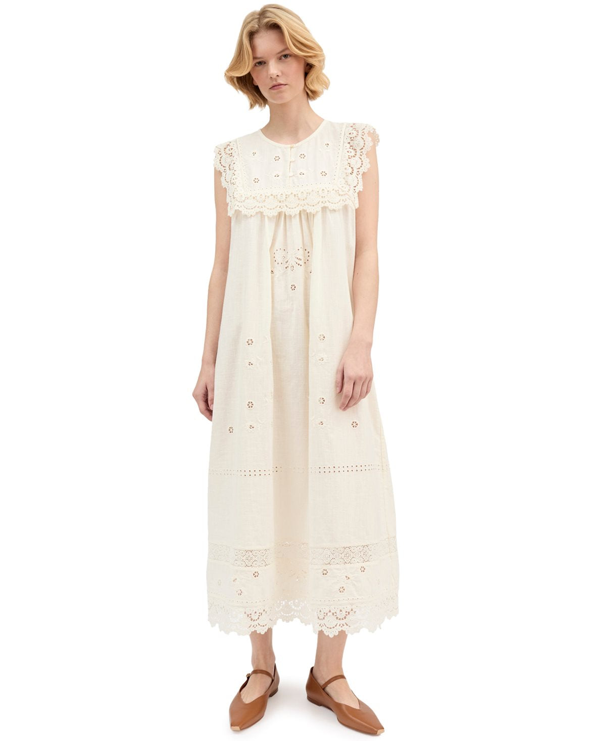 Tallulah Dress Antique White