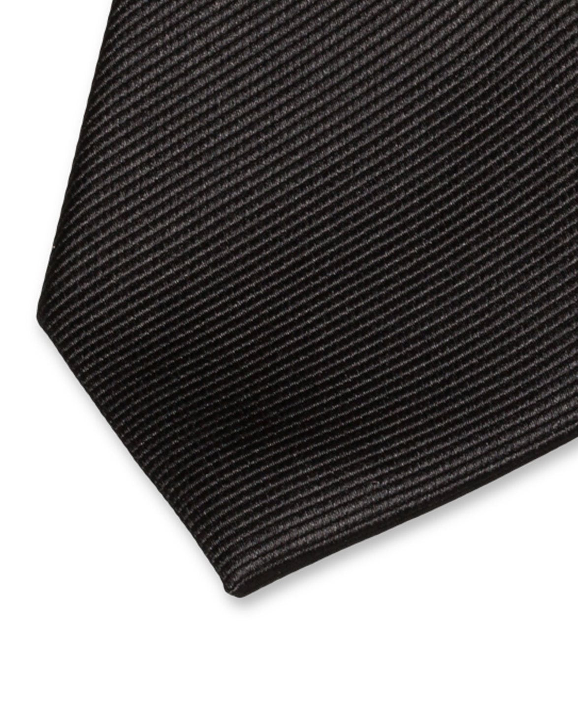 Solid Silk Tie Black