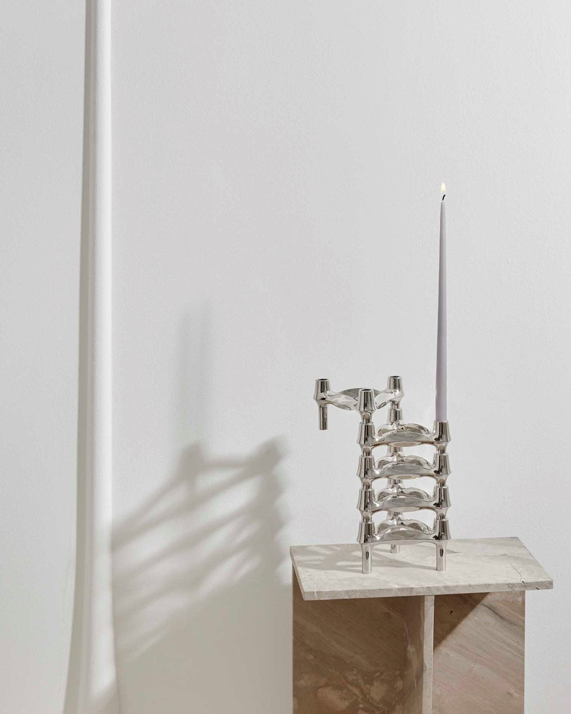 BMF Candle Holder Set Of 3 Chrome
