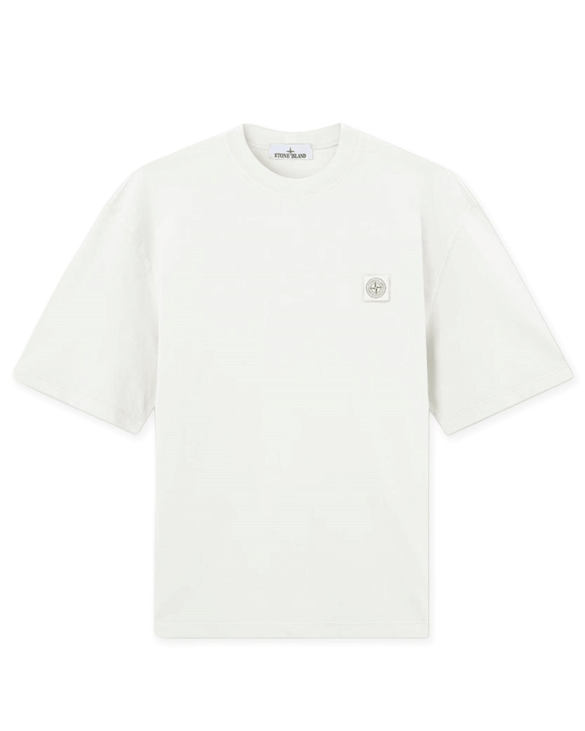 2100030 Garment Dyed Cotton T-Shirt Ivory