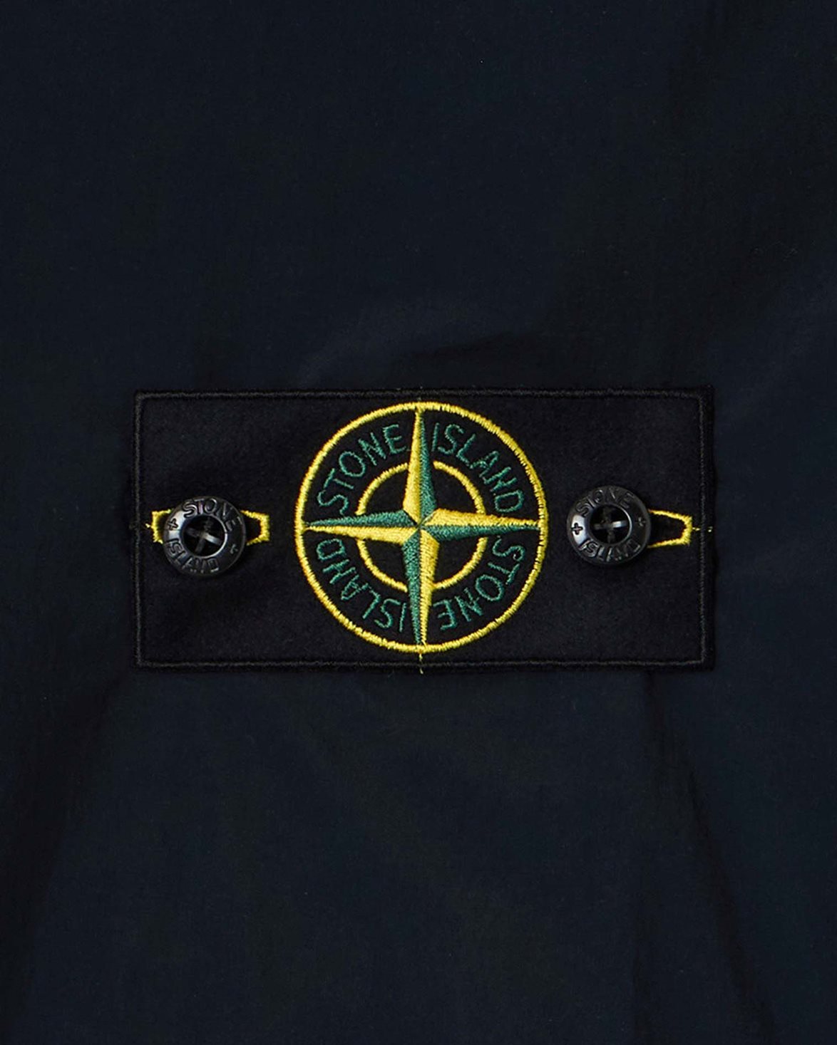 4100112 Short Hooded Nylon Parka Navy Blue