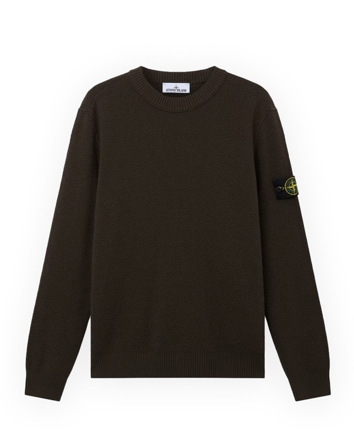 5100011 Knitted Wool Crew Neck Sweater Coal Grey