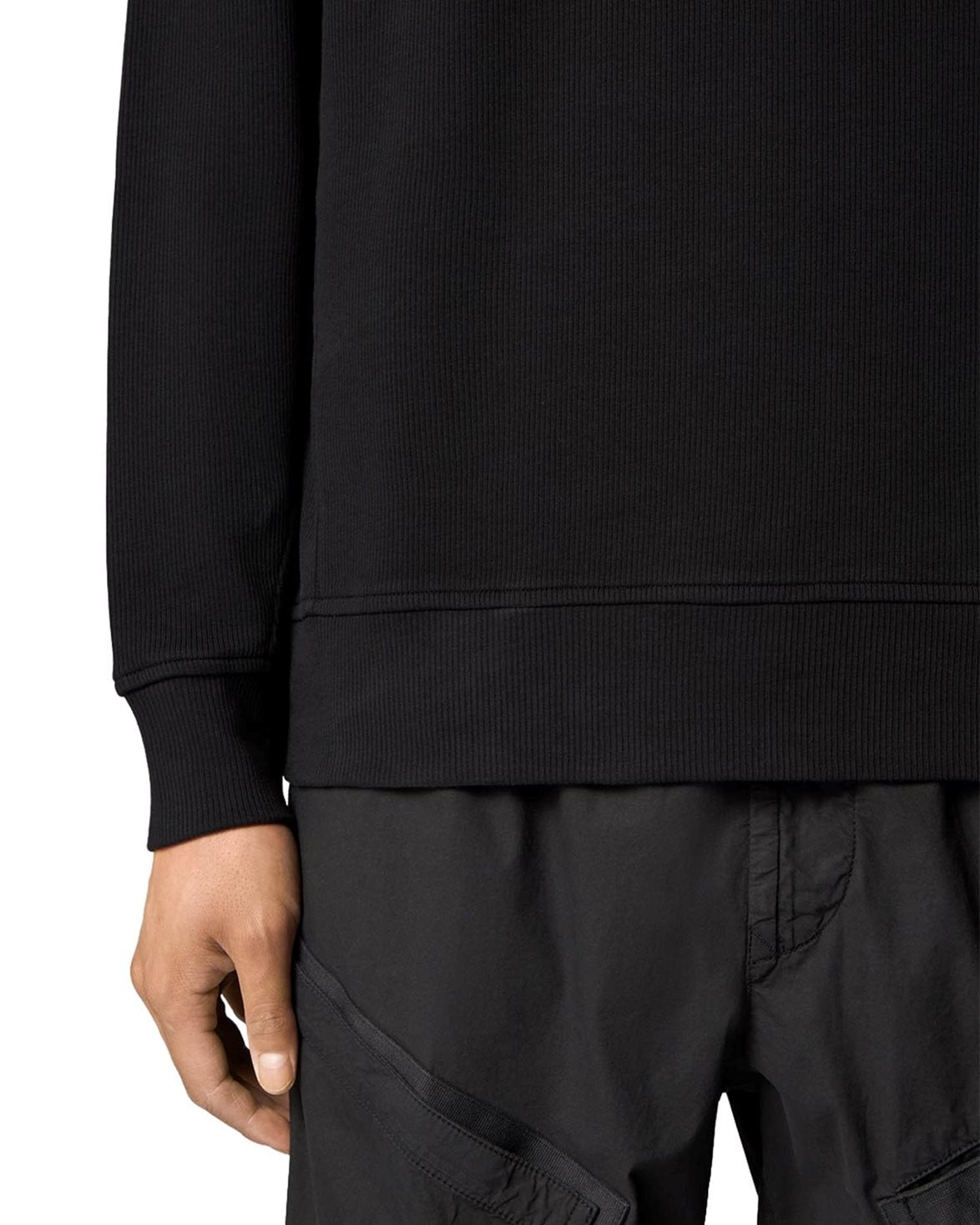 6100017 Cotton Interlock Sweatshirt Black