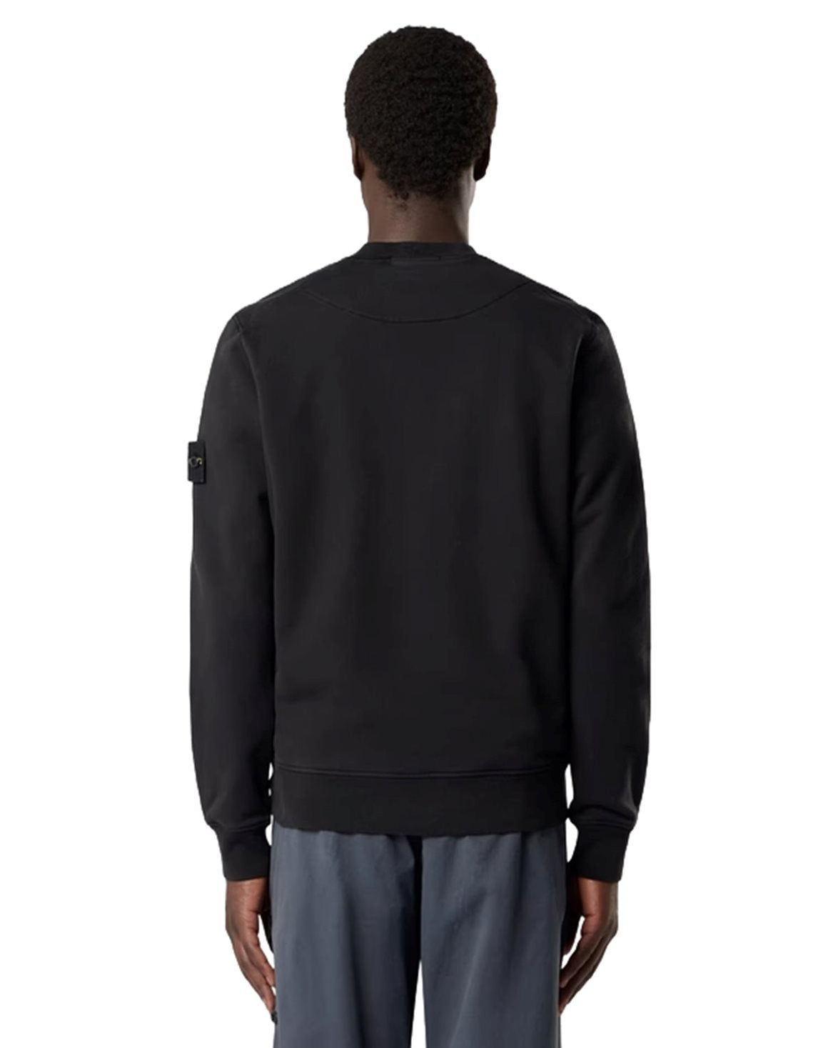 6100060 Garment Dyed Cotton Sweatshirt Black