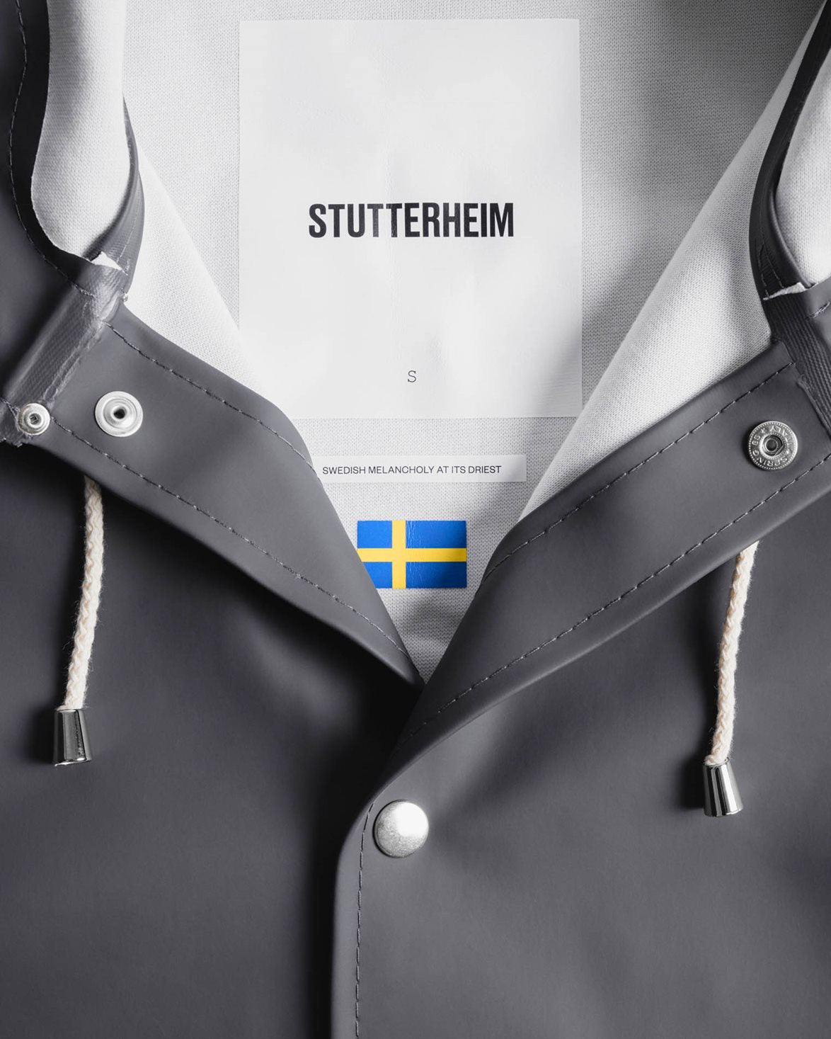 Stockholm Raincoat Charcoal