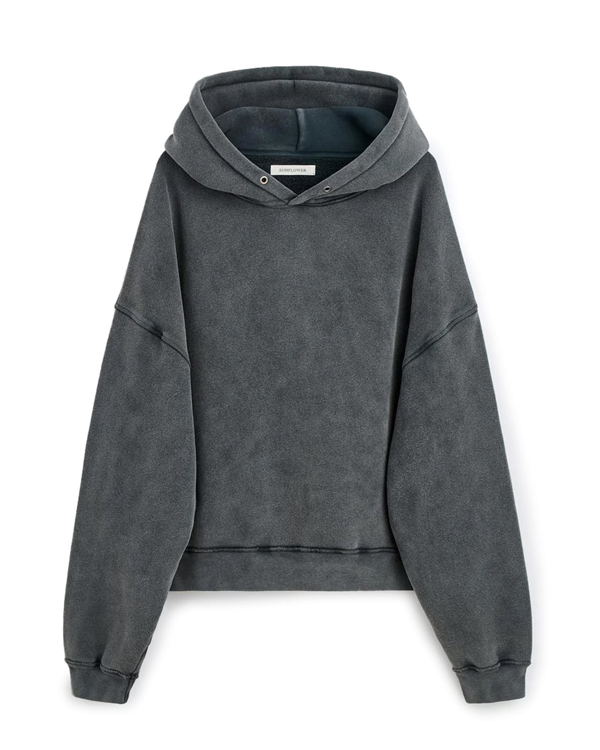 Hood Sweat Antracite Washed
