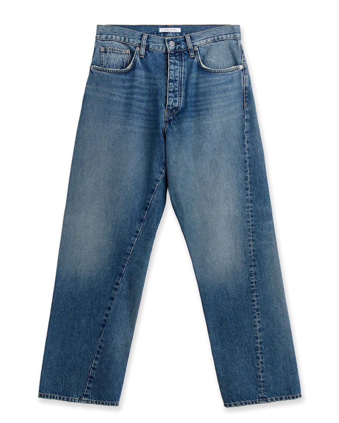 Wide Twist Jeans Dark Blue Vintage