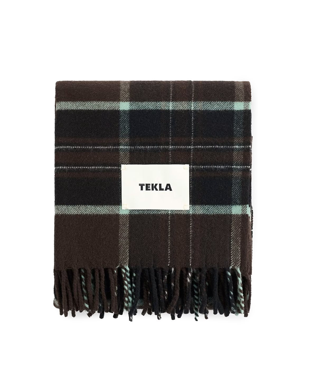 Lambwool Fringe Blanket Fearn Plaid