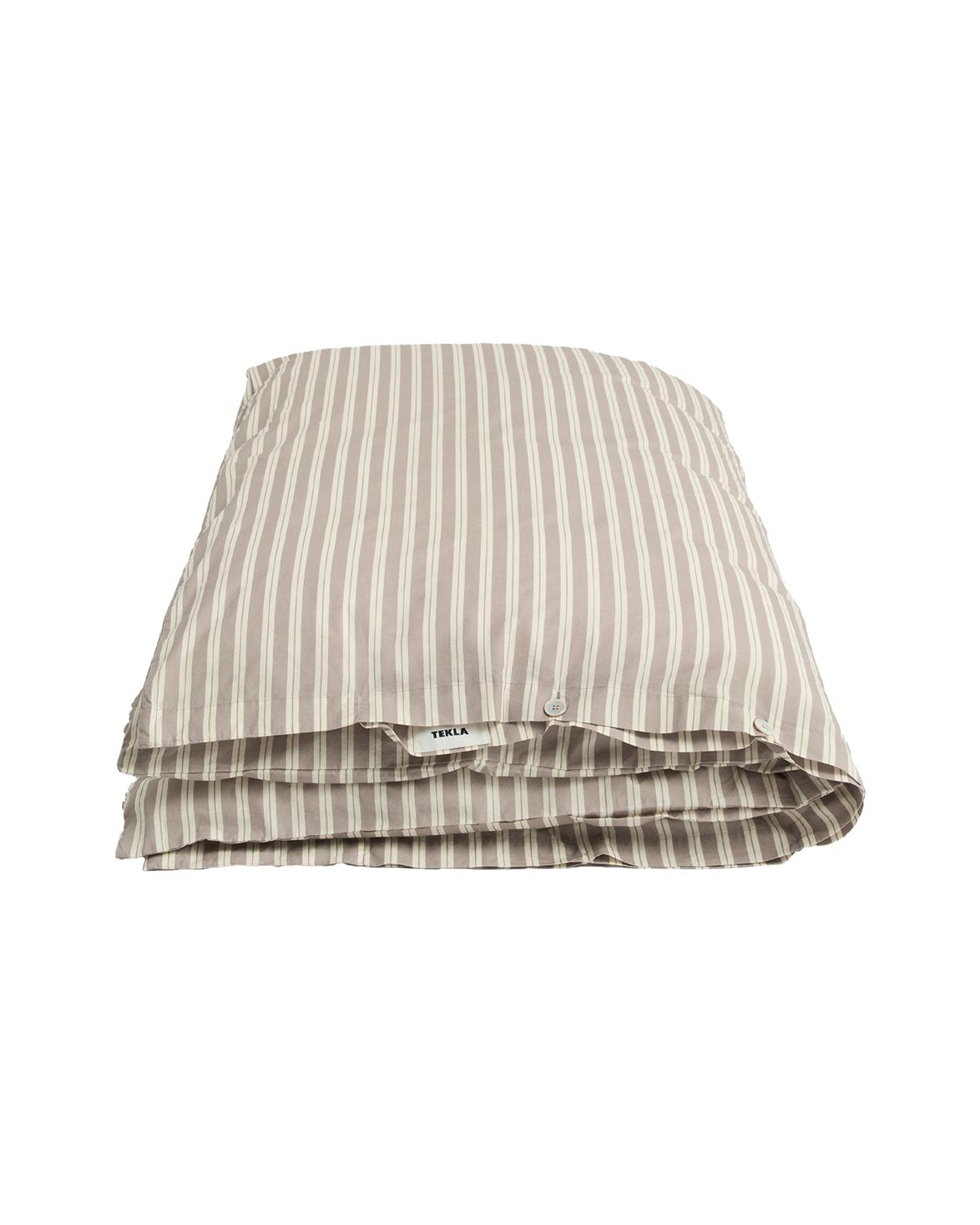 Percale Duvet Cover Clay Stripes