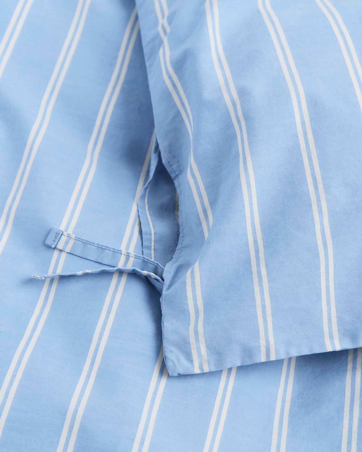 Percale Duvet Cover Island Blue Stripes