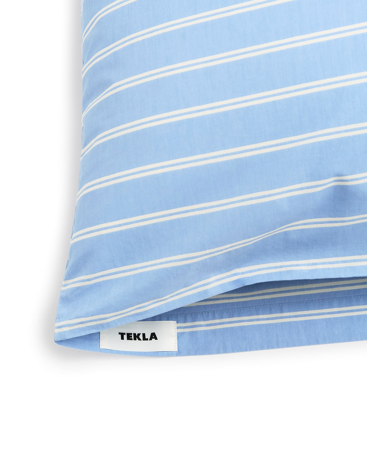 Percale Pillow Sham Island Blue Stripes