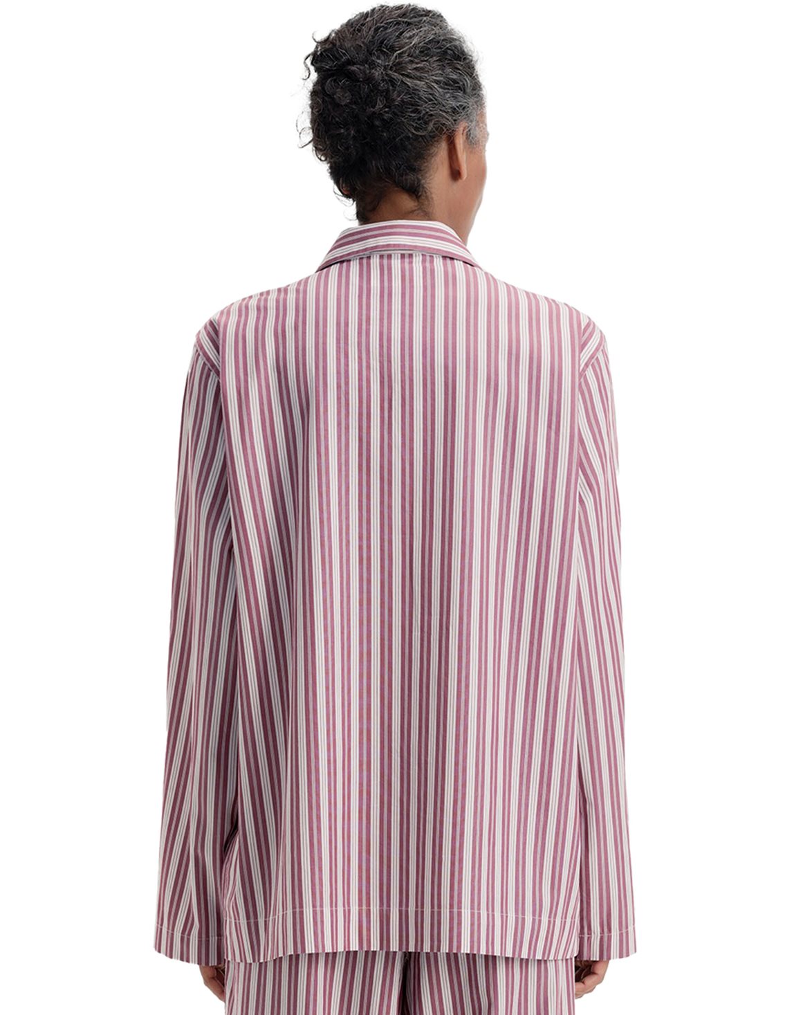 Poplin Pyjamas Shirt Rhubarb Stripes