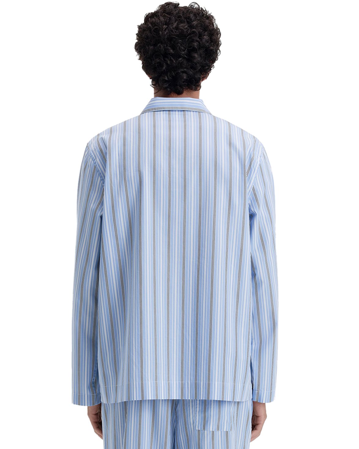 Poplin Pyjamas Shirt Stave Stripes