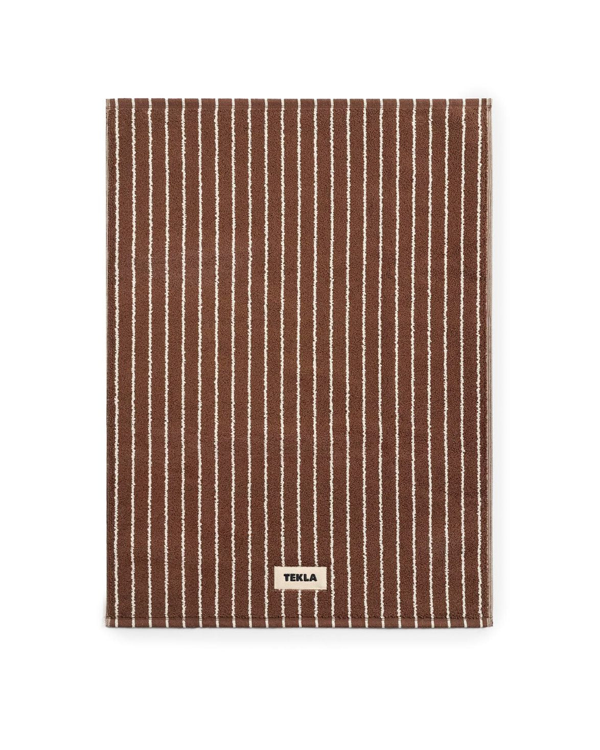Terry Bath Mat Rust Stripes