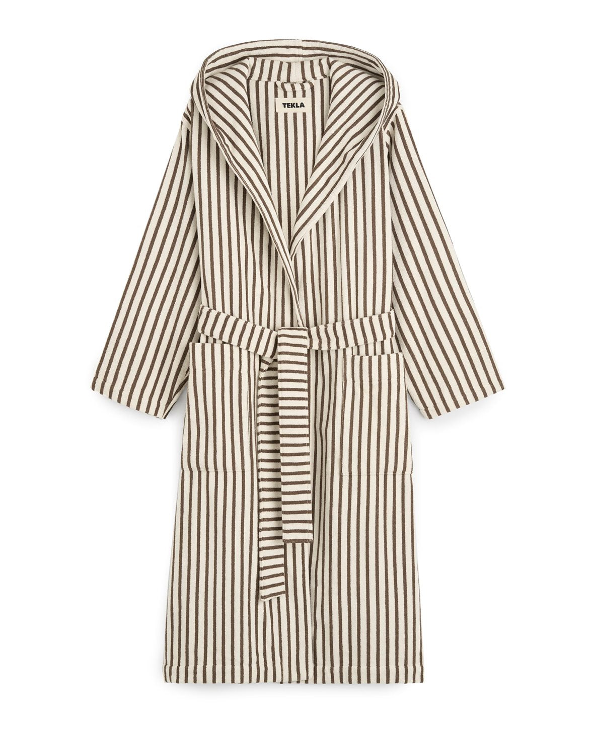 Terry Hooded Bathrobe Kodiak Stripes