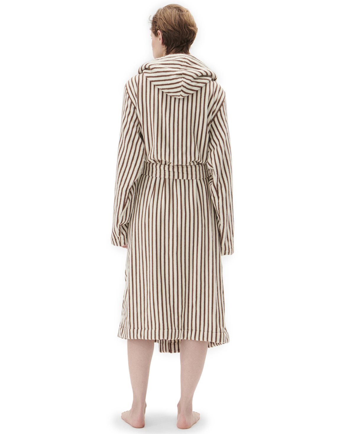 Terry Hooded Bathrobe Kodiak Stripes