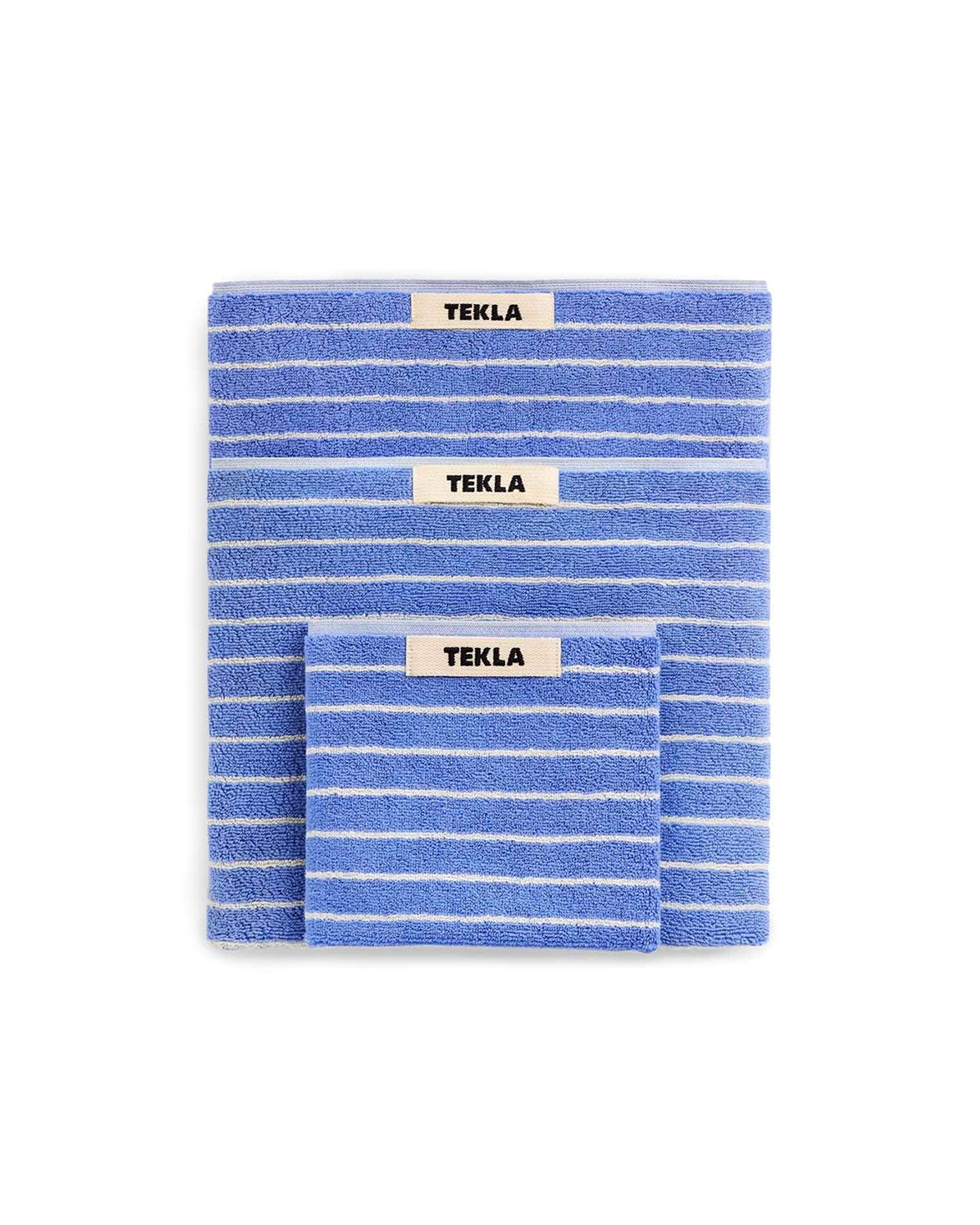 Terry Towel Clear Blue Stripes