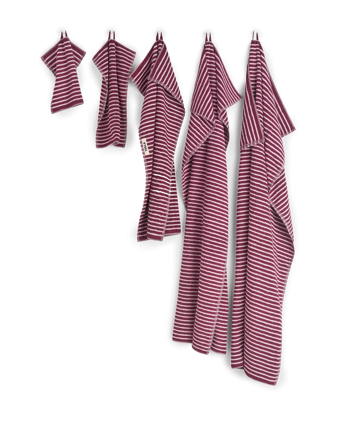Terry Towel Red and Rose