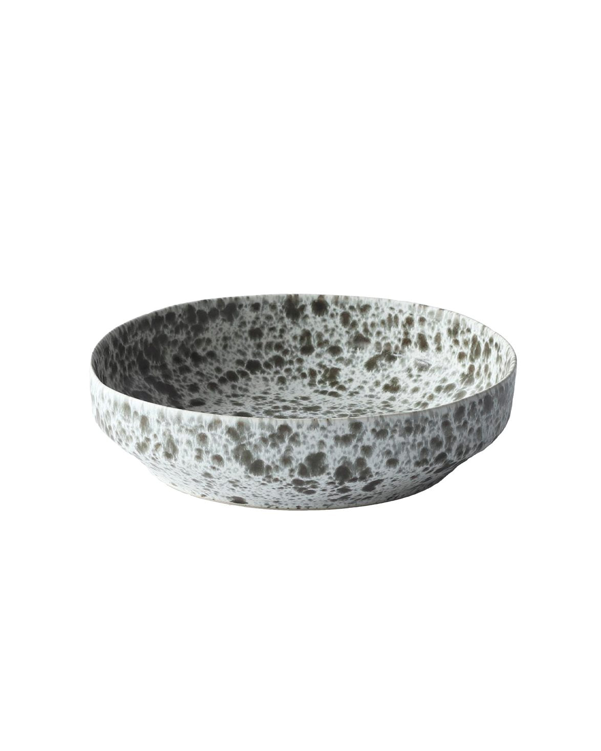 Rivoli Serving Bowl Green Splatter