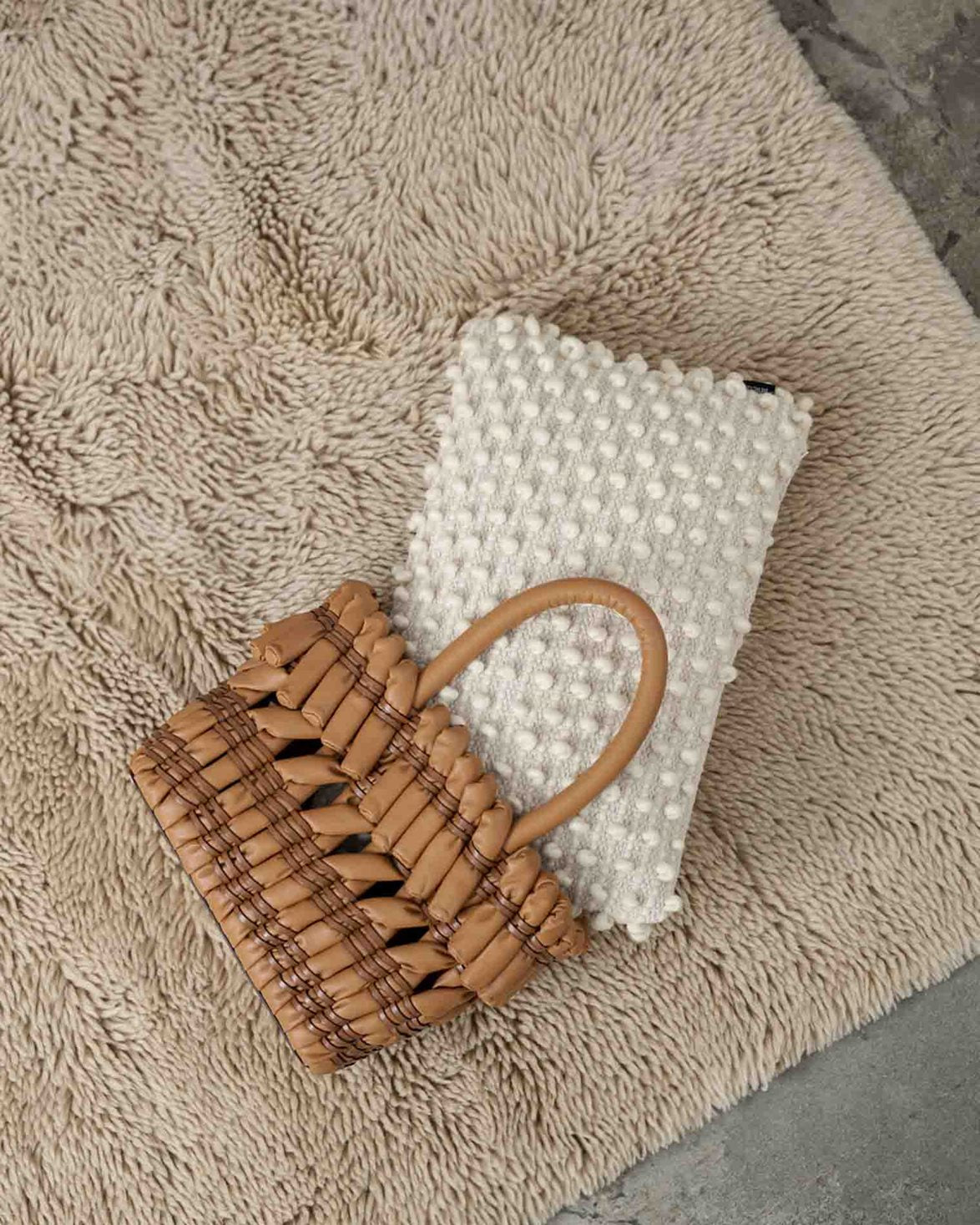 Bergius Wool Rug Beige