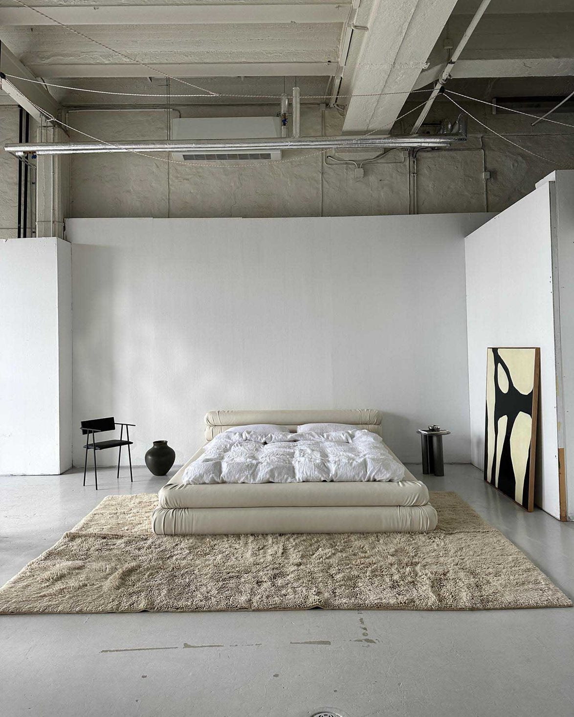 Bergius Wool Rug Beige