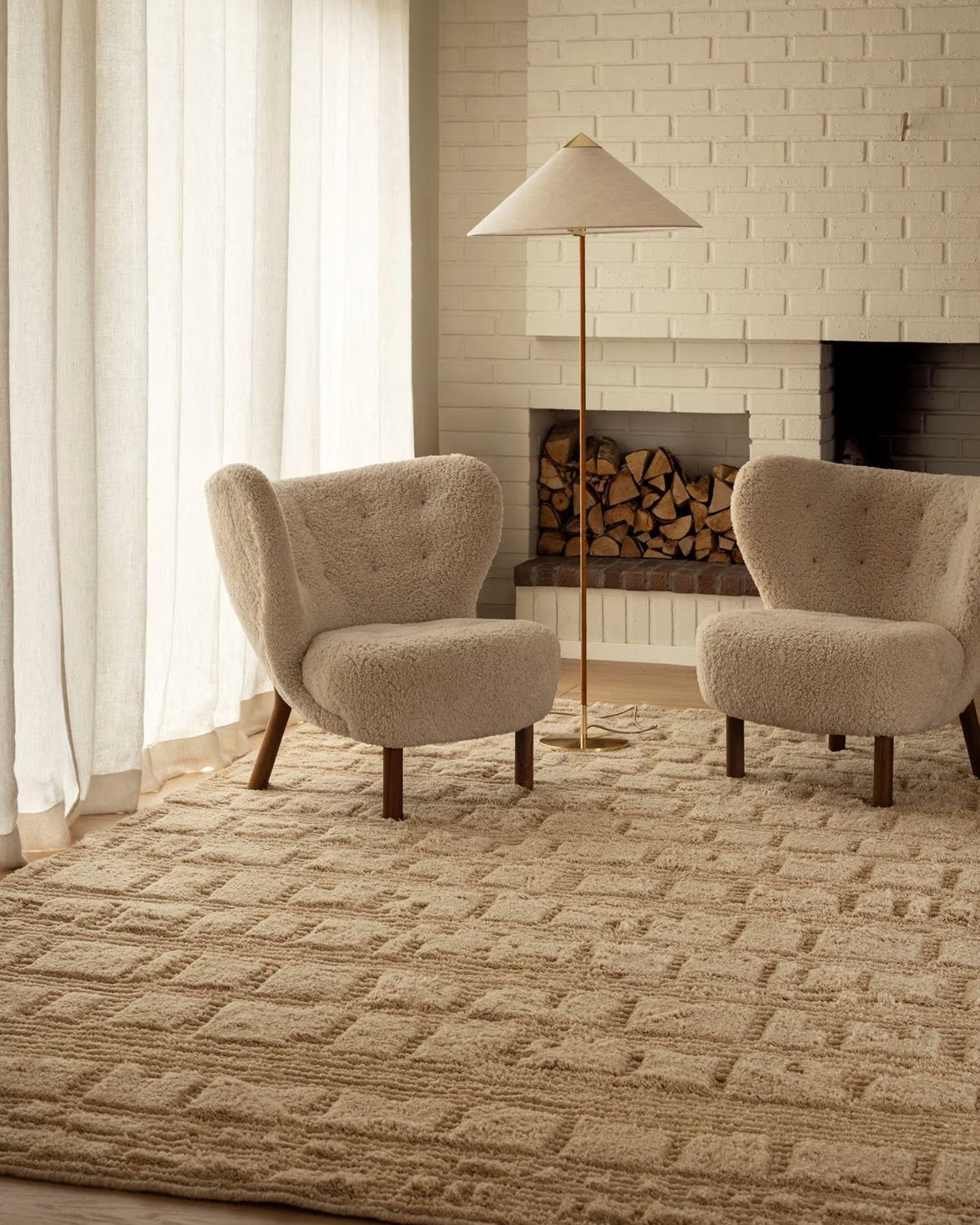 Lydahl Wool Rug Biege