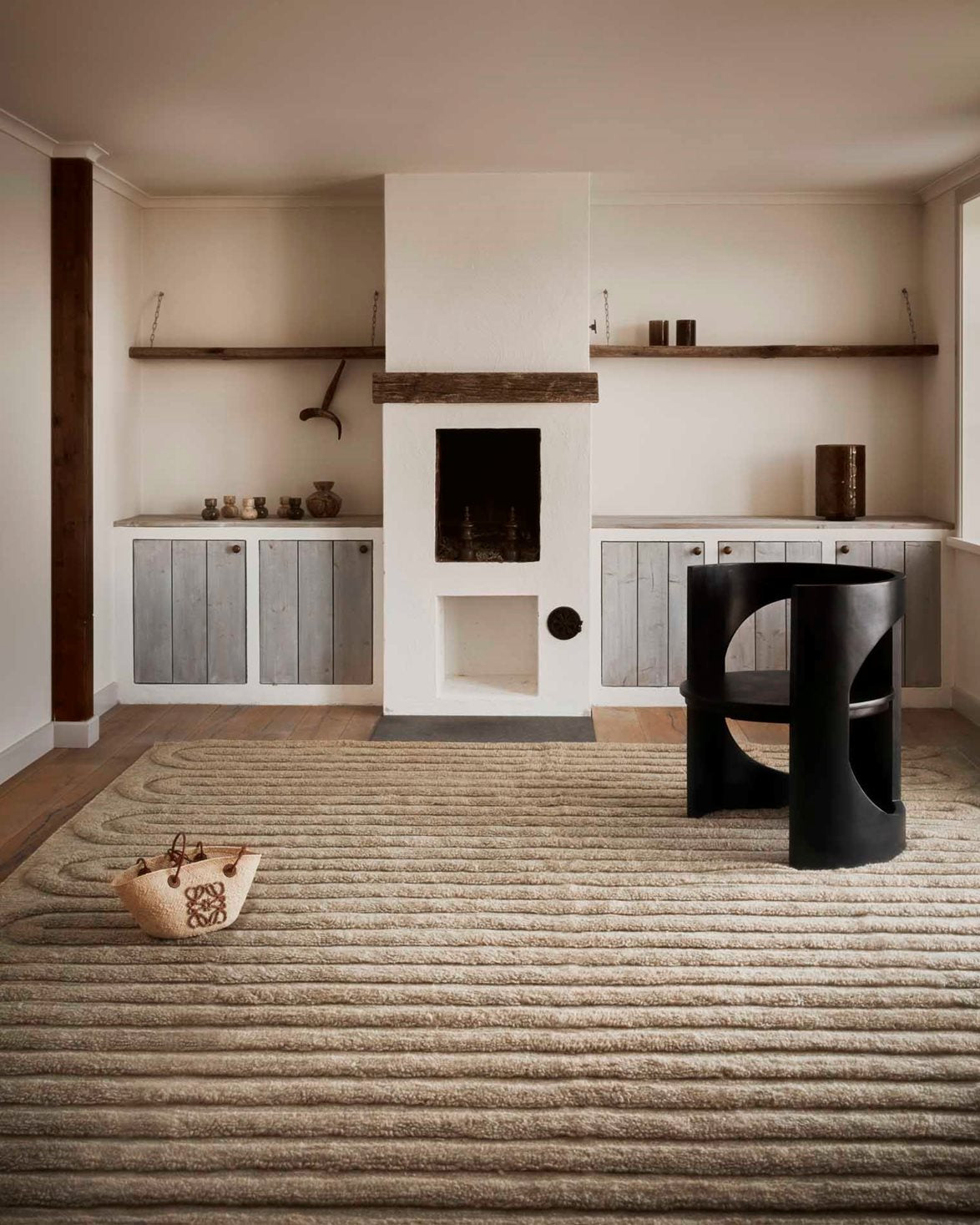 Riklund Wool Rug Beige Melange