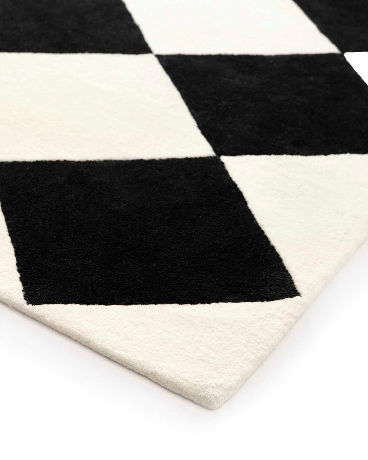 Tenman Wool Rug Black/White