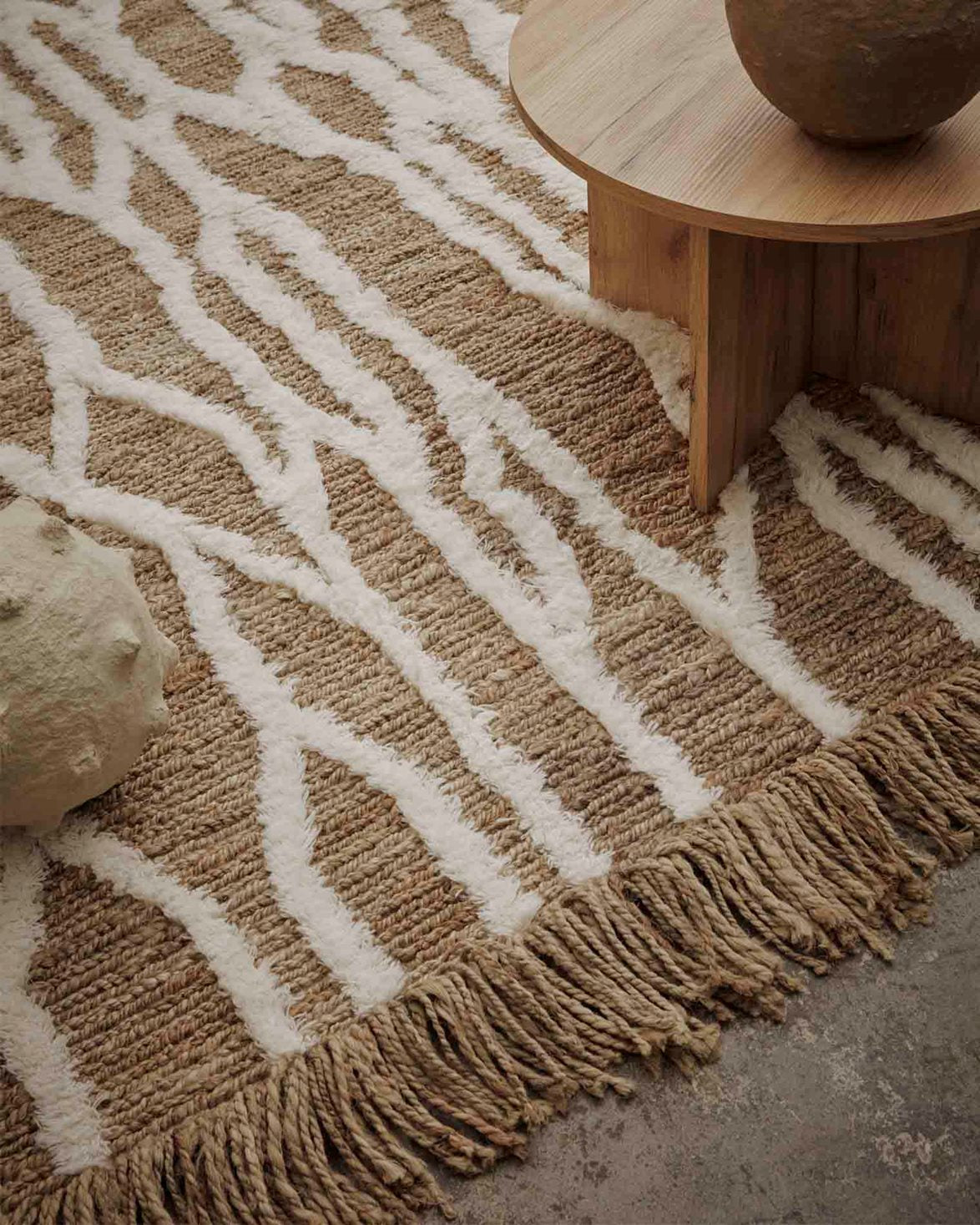 Wahl Jute Rug Brown/Off White