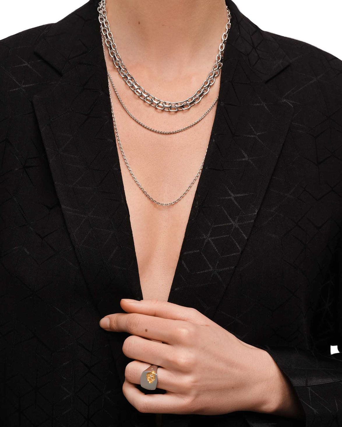Anker Chain Necklace Silver