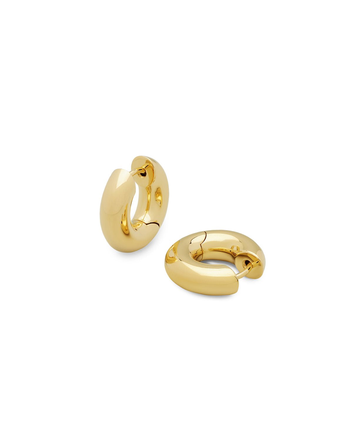 Chunky Hoops Polished Small Gold