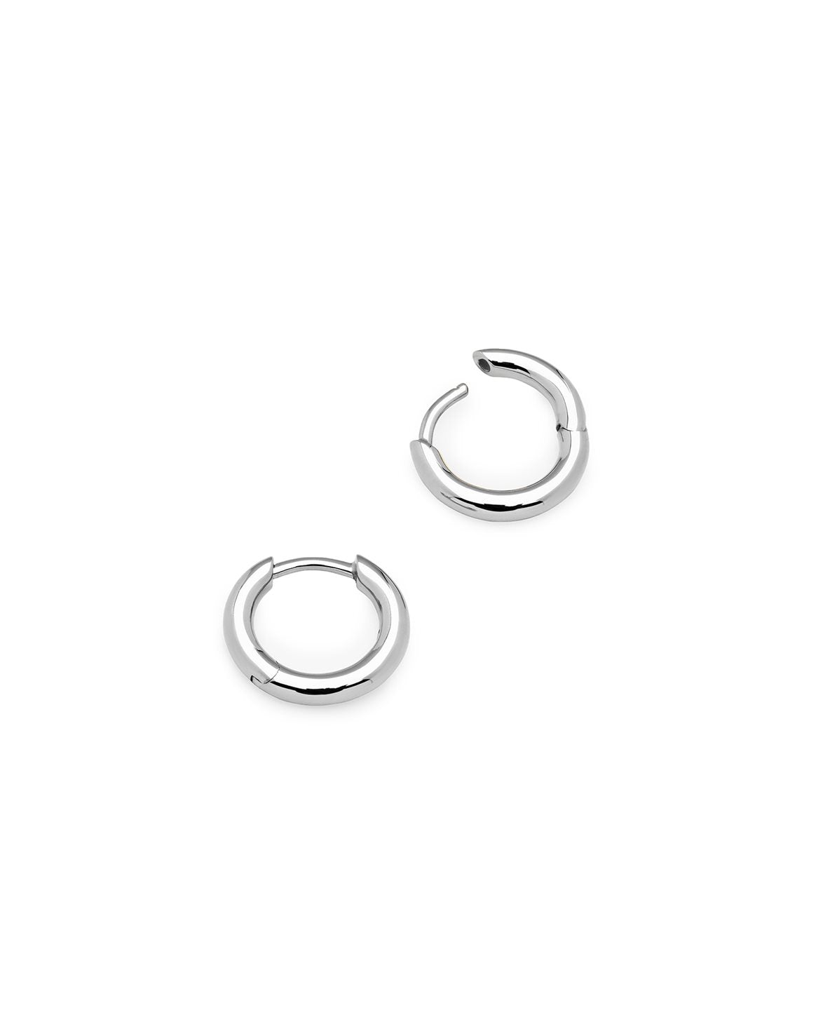 Classic Hoop Earrings Small Silver
