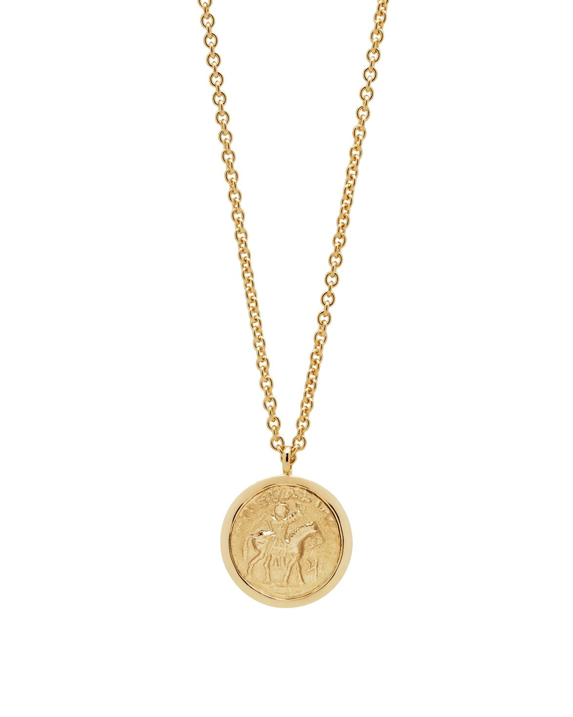 Coin Pendant Necklace Gold