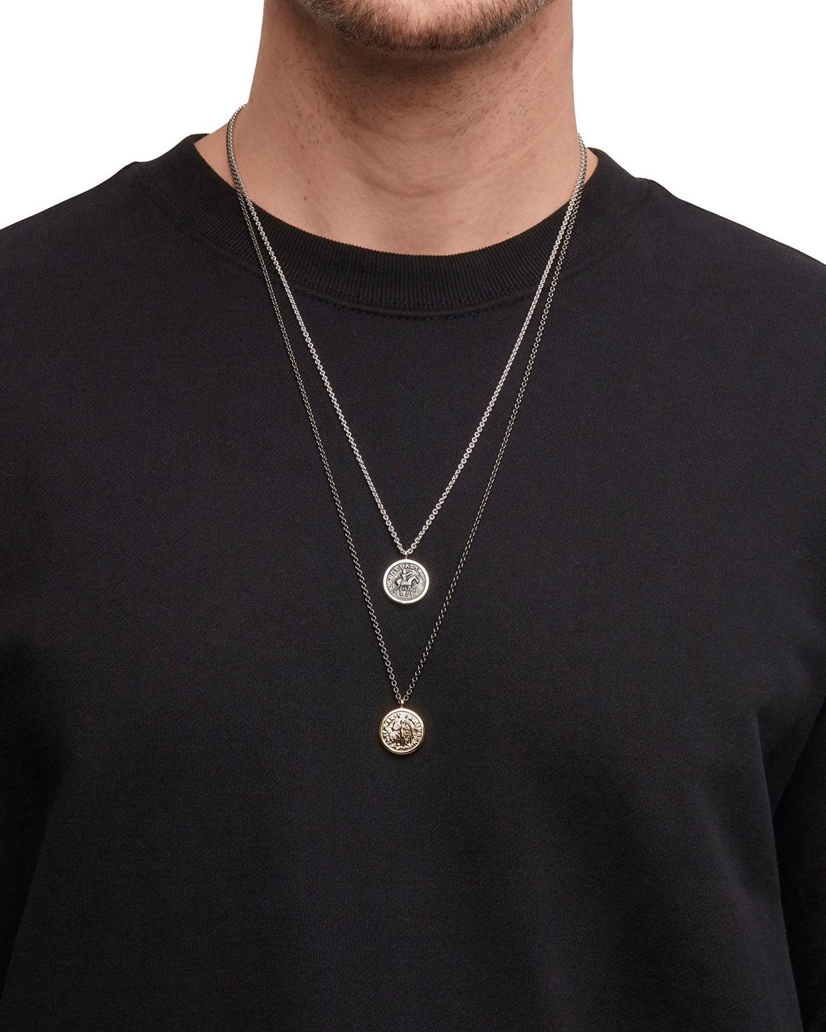 Coin Pendant Necklace Gold