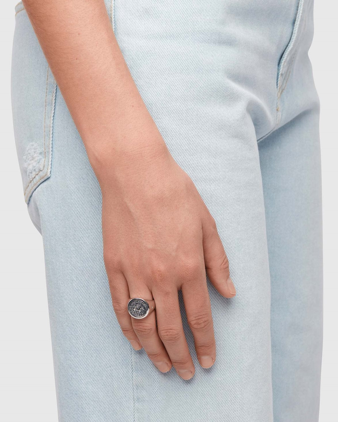 Coin Ring Silver