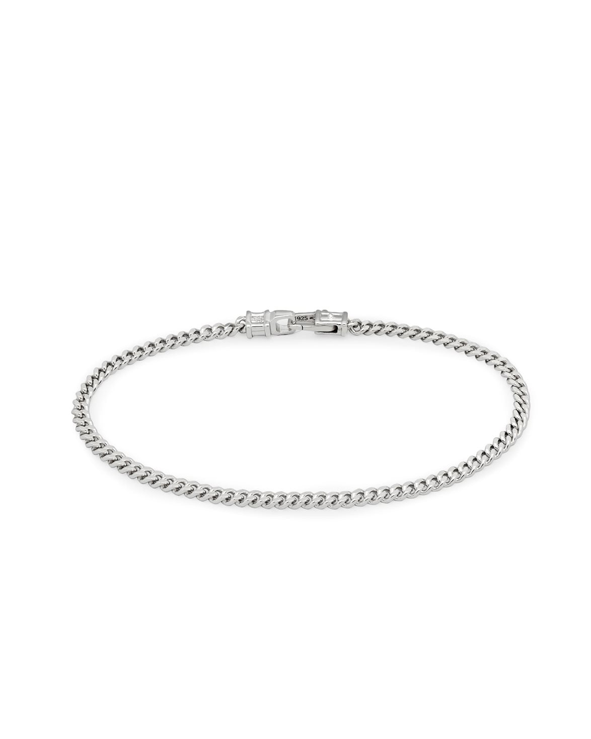 Curb Bracelet M Silver