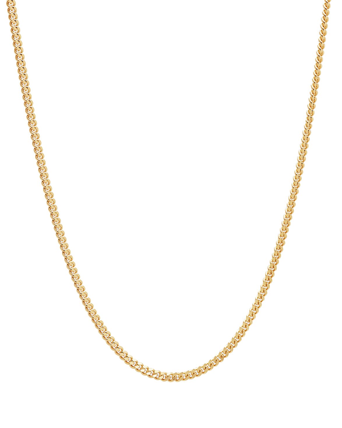 Curb Chain Necklace M Gold