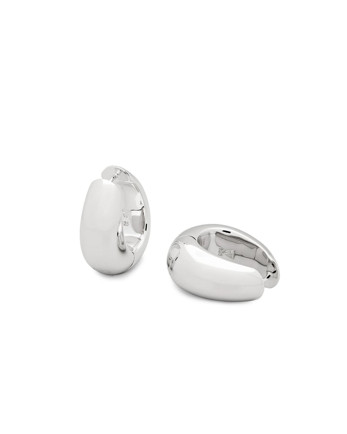 Ice Hoop Medium Silver