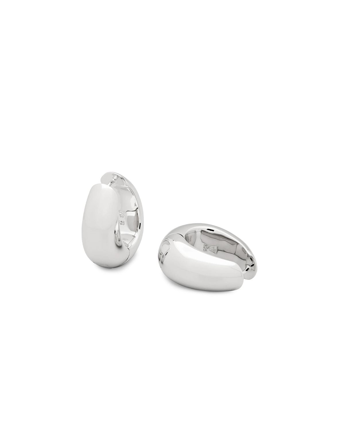 Ice Hoop Small Silver