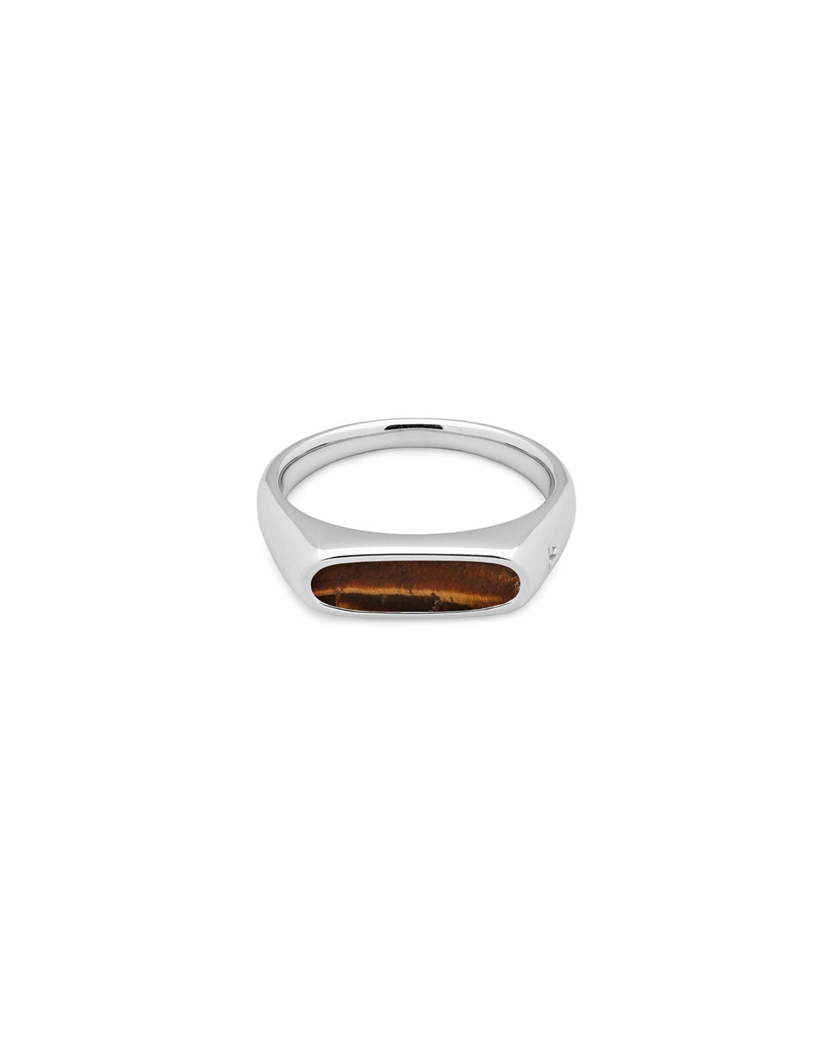Mario Ring Tiger Eye Silver